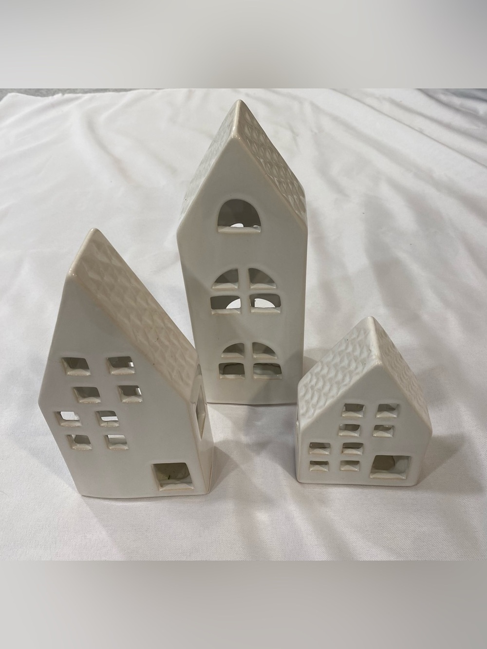 Cream Ceramic Houses